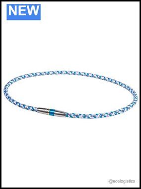 Titanium Elastomer Necklace 20" - AQUA-TITANIUM X50 Sport